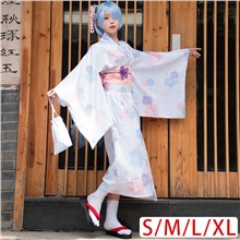 Japan Kimono Anime Ram Cosplay Costume Lolita Dress