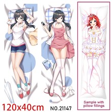 Anime Girl Amano Hina Dakimakura Hugging Body Pillow Case Cover