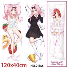 Anime Girl Fujiwara Chika Dakimakura Hugging Body Pillow Case Cover