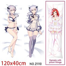 Anime Girl Misha Necron Dakimakura Hugging Body Pillow Case Cover
