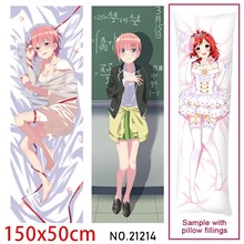 Anime Girl Nakano Ichika Dakimakura Hugging Body Pillow Case Cover