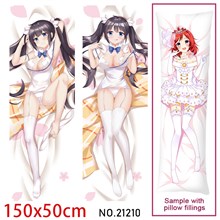 Anime Girl Hestia Dakimakura Hugging Body Pillow Case Cover