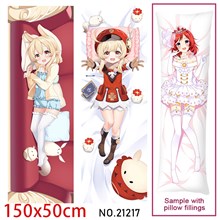 Anime Girl Klee Dakimakura Hugging Body Pillow Case Cover