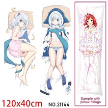 Anime Girl Gawr Gura Hugging Body Pillow Case Cover