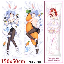 Anime Girl Usada Pekora Dakimakura Hugging Body Pillow Case Cover