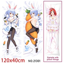 Anime Girl Usada Pekora Dakimakura Hugging Body Pillow Case Cover