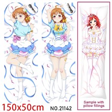 Anime Girl Honoka Kousaka Dakimakura Hugging Body Pillow Case Cover