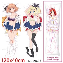 Anime Girl Nukui Hayu Maehara Nina Dakimakura Hugging Body Pillow Case Cover