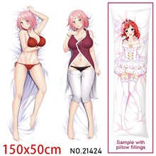 Anime Girl Sakura Dakimakura Hugging Body Pillow Case Cover