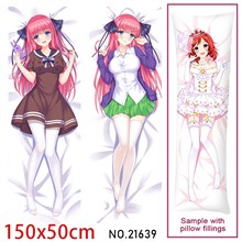 Anime Girl Nakano Nino Dakimakura Hugging Body Pillow Case Cover