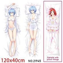 Anime Girl Ayanami Rei Dakimakura Hugging Body Pillow Case Cover