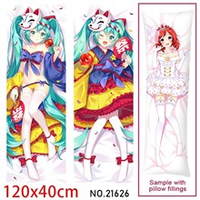 Anime Girl Miku Dakimakura Hugging Body Pillow Case Cover