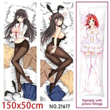 Anime Girl Sakurajima Mai Dakimakura Hugging Body Pillow Case Cover