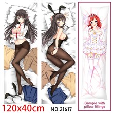 Anime Girl Sakurajima Mai Dakimakura Hugging Body Pillow Case Cover