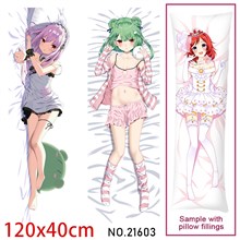 Anime Girl Uruha Rushia Dakimakura Hugging Body Pillow Case Cover
