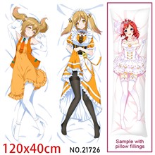 Anime Girl Inaba Haneru Dakimakura Hugging Body Pillow Case Cover
