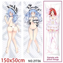 Anime Girl Usada Pekora Dakimakura Hugging Body Pillow Case Cover