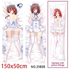 Anime Girl Nakano Miku Dakimakura Hugging Body Pillow Case Cover