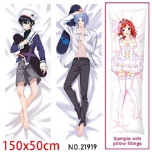 Anime Chinen Miya Langa Dakimakura Hugging Body Pillow Case Cover