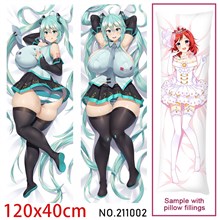 Anime Girl Miku Dakimakura Hugging Body Pillow Case Cover