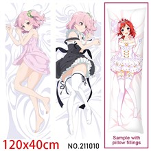 Anime Girl Hitotsuyanagi Riri Dakimakura Hugging Body Pillow Case Cover