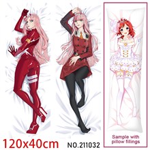 Anime Girl Zero Two Dakimakura Hugging Body Pillow Case Cover