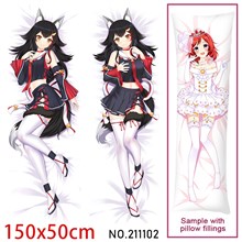 Anime Girl Ookami Mio Dakimakura Hugging Body Pillow Case Cover