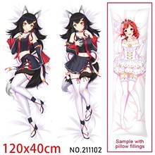 Anime Girl Ookami Mio Dakimakura Hugging Body Pillow Case Cover