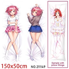 Anime Girl Natsuki Dakimakura Hugging Body Pillow Case Cover