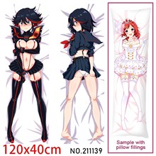 Anime Girl Matoi Ryuuko Dakimakura Hugging Body Pillow Case Cover