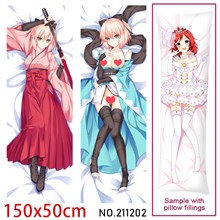 Anime Girl Okita Souji Dakimakura Hugging Body Pillow Case Cover