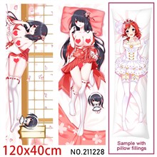 Anime Girl Tokisaki Kurumi Dakimakura Hugging Body Pillow Case Cover