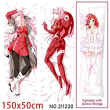 Anime Girl Zero Two Dakimakura Hugging Body Pillow Case Cover