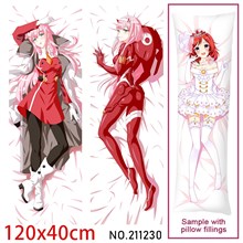 Anime Girl Zero Two Dakimakura Hugging Body Pillow Case Cover