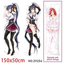 Anime Girl Himejima Akeno Dakimakura Hugging Body Pillow Case Cover