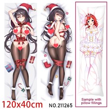Anime Girl Tokisaki Kurumi Dakimakura Hugging Body Pillow Case Cover