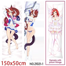 Anime Girl Tokai Teio Dakimakura Hugging Body Pillow Case Cover