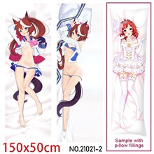 Anime Girl Tokai Teio Dakimakura Hugging Body Pillow Case Cover