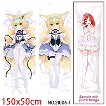 Anime Girl Suzuran Dakimakura Hugging Body Pillow Case Cover