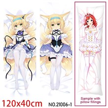 Anime Girl Suzuran Dakimakura Hugging Body Pillow Case Cover