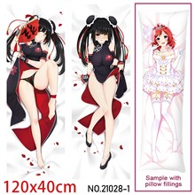Anime Girl Tokisaki Kurumi Dakimakura Hugging Body Pillow Case Cover
