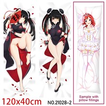 Anime Girl Tokisaki Kurumi Dakimakura Hugging Body Pillow Case Cover