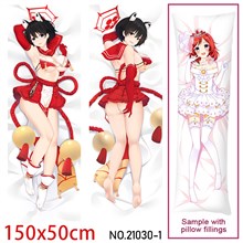 Anime Girl Hasuga Tubaki Dakimakura Hugging Body Pillow Case Cover
