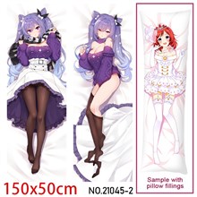 Anime Girl Keqing Dakimakura Hugging Body Pillow Case Cover