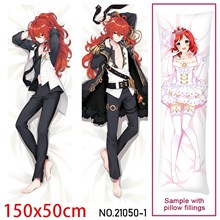 Anime Diluc Ragnvindr Dakimakura Hugging Body Pillow Case Cover