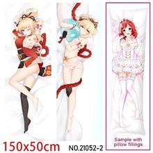 Anime Girl Naganohara Yoimiya Dakimakura Hugging Body Pillow Case Cover