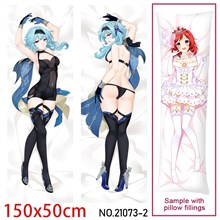 Anime Girl Eula Dakimakura Hugging Body Pillow Case Cover