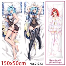 Anime Girl Eula Dakimakura Hugging Body Pillow Case Cover