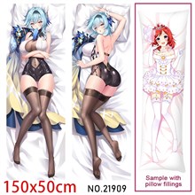 Anime Girl Eula Dakimakura Hugging Body Pillow Case Cover