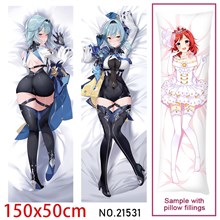 Anime Girl Eula Dakimakura Hugging Body Pillow Case Cover